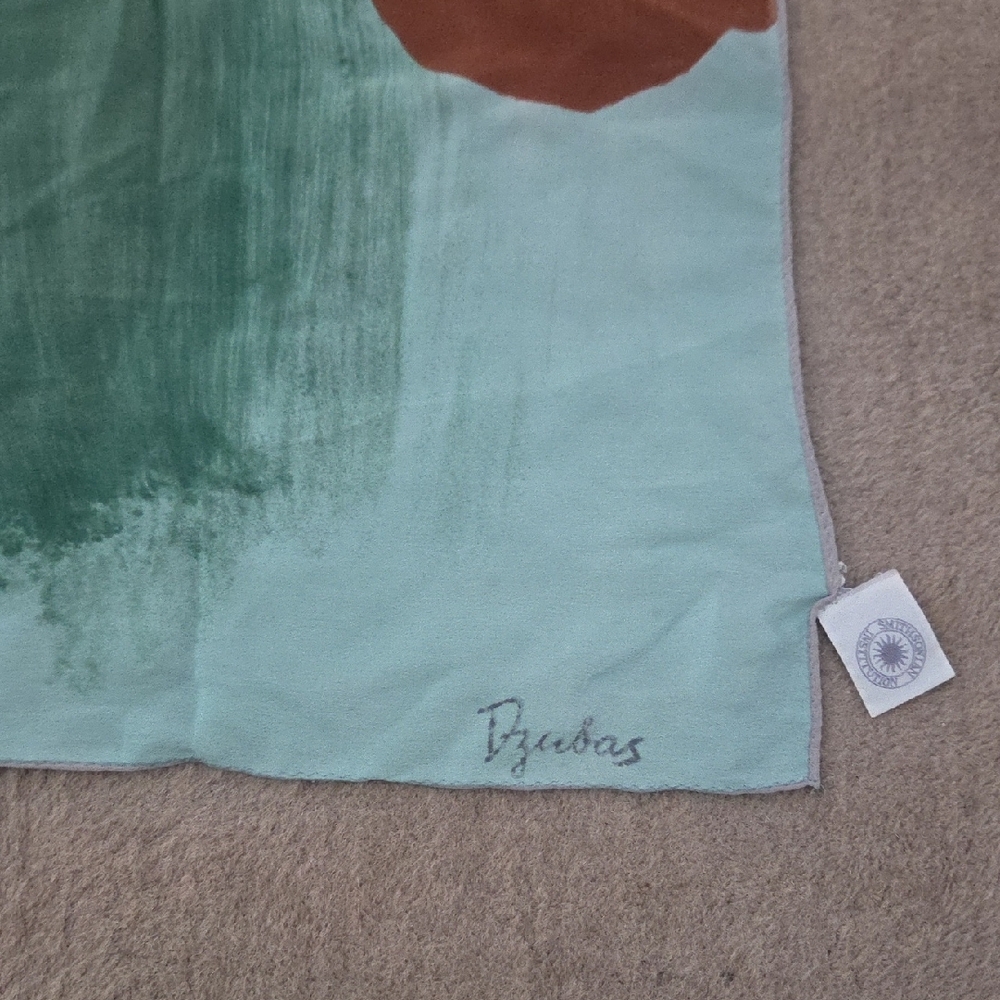 Vintage Smithsonian Friedel Dzubas Art-to-Wear Silk Scarf Lyrical Abstract (30) - Picture 3 of 6